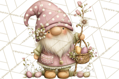 Easter Gnome Clipart, Cute Spring Gnomes PNG Product Image 3