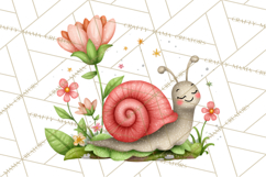 Happy Bug Friends Clipart, Ladybugs, Bees, Butterflies Png Product Image 3