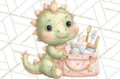 Dinosaur Dentist Clipart Cute Pediatric Dental PNG Product Image 4