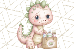 Dinosaur Dentist Clipart Cute Pediatric Dental PNG Product Image 5