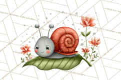 Happy Bug Friends Clipart, Ladybugs, Bees, Butterflies Png Product Image 5