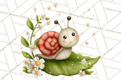 Happy Bug Friends Clipart, Ladybugs, Bees, Butterflies Png Product Image 2