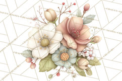 Spring Garden Animals Clipart, Cute Pastel Bunny Chick Lamb Product Image 3