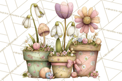 Easter Gnome Clipart, Cute Spring Gnomes PNG Product Image 3