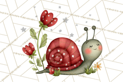 Happy Bug Friends Clipart, Ladybugs, Bees, Butterflies Png Product Image 4