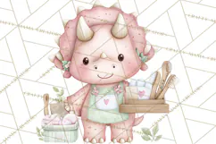 Dinosaur Dentist Clipart Cute Pediatric Dental PNG Product Image 2