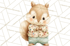 Baby Forest Animals Clipart PNG, Cute Spring Woodland Animal Product Image 2