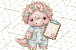 Dinosaur Dentist Clipart Cute Pediatric Dental PNG Product Image 3