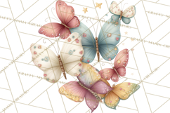 Spring Garden Animals Clipart, Cute Pastel Bunny Chick Lamb Product Image 3