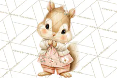 Baby Forest Animals Clipart PNG, Cute Spring Woodland Animal Product Image 3