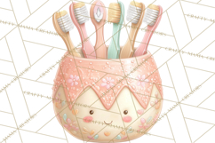 Dinosaur Dentist Clipart Cute Pediatric Dental PNG Product Image 4