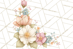 Spring Garden Animals Clipart, Cute Pastel Bunny Chick Lamb Product Image 5