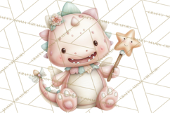 Dinosaur Dentist Clipart Cute Pediatric Dental PNG Product Image 2