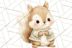 Baby Forest Animals Clipart PNG, Cute Spring Woodland Animal Product Image 2