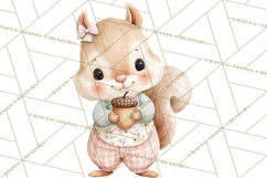 Baby Forest Animals Clipart PNG, Cute Spring Woodland Animal Product Image 4