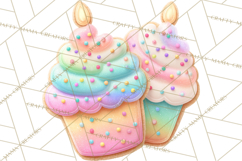 Birthday Cookies PNG, Birthday Cookie Clipart, Cute Sugar Product Image 2