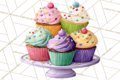 Dinosaur Birthday Clipart PNG, Watercolor Dino Birthday Product Image 3