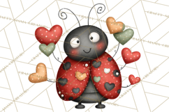 Happy Bug Friends Clipart, Ladybugs, Bees, Butterflies Png Product Image 4