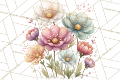 Spring Garden Animals Clipart, Cute Pastel Bunny Chick Lamb Product Image 4