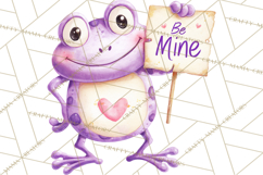 Valentine Frog Clipart PNG, Cute Valentine Frogs, Kids Product Image 4