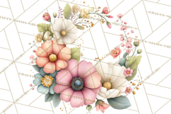 Spring Garden Animals Clipart, Cute Pastel Bunny Chick Lamb Product Image 3