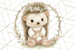 Baby Forest Animals Clipart PNG, Cute Spring Woodland Animal Product Image 3