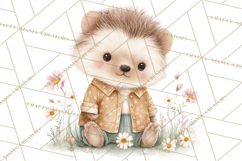 Baby Forest Animals Clipart PNG, Cute Spring Woodland Animal Product Image 4