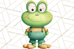 Cute Frog Couple Clipart, Baby Frogs Romantic Png Product Image 5
