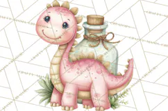 Dinosaur Dentist Clipart Cute Pediatric Dental PNG Product Image 5