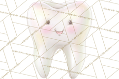 Dinosaur Dentist Clipart Cute Pediatric Dental PNG Product Image 3