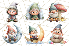 Snow Monster Clipart PNG Cute Winter Yeti Frost Gnome Art Product Image 9