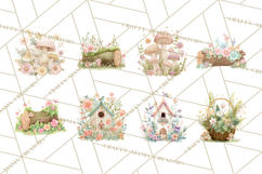 Baby Forest Animals Clipart PNG, Cute Spring Woodland Animal Product Image 6