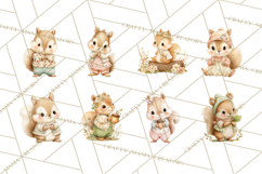 Baby Forest Animals Clipart PNG, Cute Spring Woodland Animal Product Image 5
