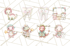 Dinosaur Dentist Clipart Cute Pediatric Dental PNG Product Image 2