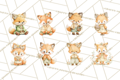 Baby Forest Animals Clipart PNG, Cute Spring Woodland Animal Product Image 4