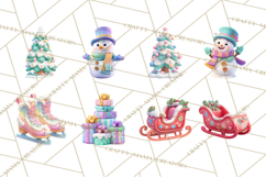 Winter Safari Baby Animals Clipart PNG Cute Holiday Clip Art Product Image 3