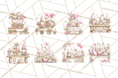 Valentine Gnome Clipart PNG, Gnome Girl Valentine Clip Art Product Image 9