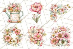 Spring Cottagecore Florals Clipart, Wildflower Bouquets Product Image 8
