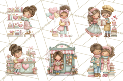 Valentine Bookstore Clipart PNG Cute Library Romance Product Image 3