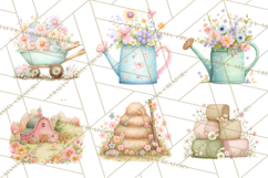 Baby Farm Animals Clipart PNG, Cute Spring Animals Product Image 8
