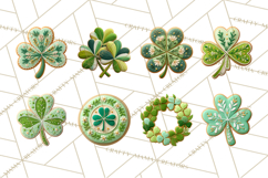 St Patrick’s Day Cookies Clipart, Shamrock Cookie PNG Product Image 5