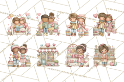 Valentine Bookstore Clipart PNG Cute Library Romance Product Image 9
