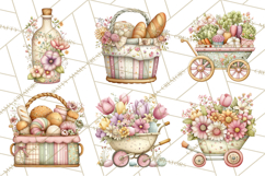 Spring Market Icons Clipart, Rustic Produce and Farm Stand Product Image 8