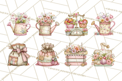 Spring Market Icons Clipart, Rustic Produce and Farm Stand Product Image 4