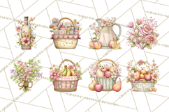 Spring Market Icons Clipart, Rustic Produce and Farm Stand Product Image 7