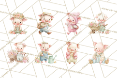 Baby Farm Animals Clipart PNG, Cute Spring Animals Product Image 5