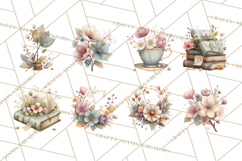 Spring Dark Academia Floral Botanical PNG Clipart Product Image 3
