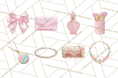 Girly Accessories Clipart, Pastel Fashion Accessories Png Product Image 9