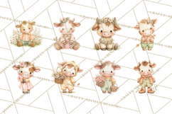 Baby Farm Animals Clipart PNG, Cute Spring Animals Product Image 6