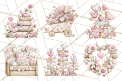 Valentine Gnome Clipart PNG, Gnome Girl Valentine Clip Art Product Image 6